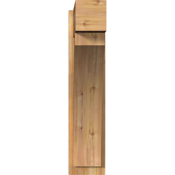 Thorton Block Rough Sawn Outlooker, Western Red Cedar, 8W X 24D X 36H